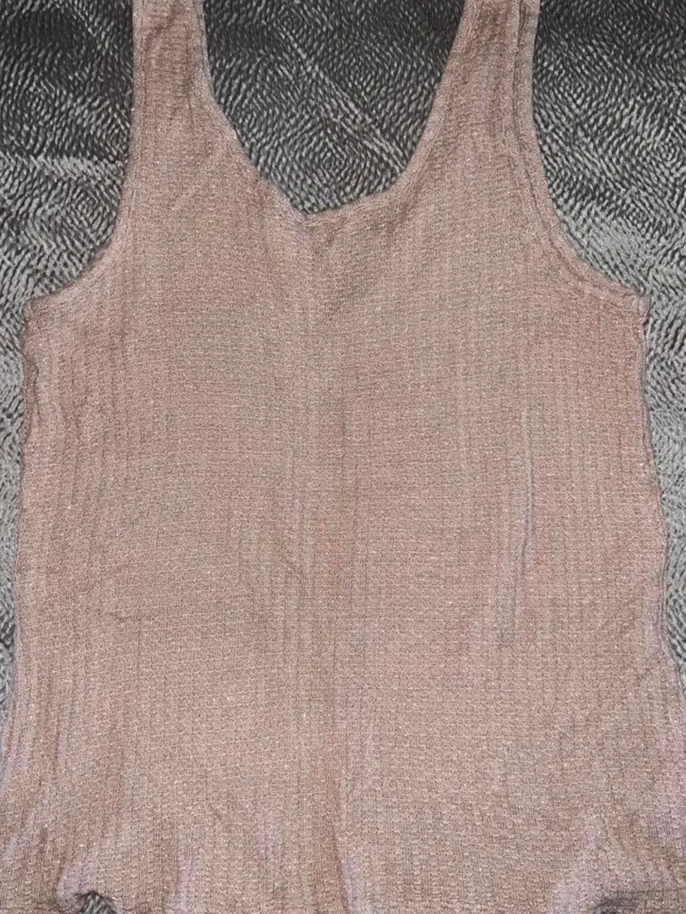 Juicy Couture Pink Shimmer Tank with Rhinestone Heart Detail